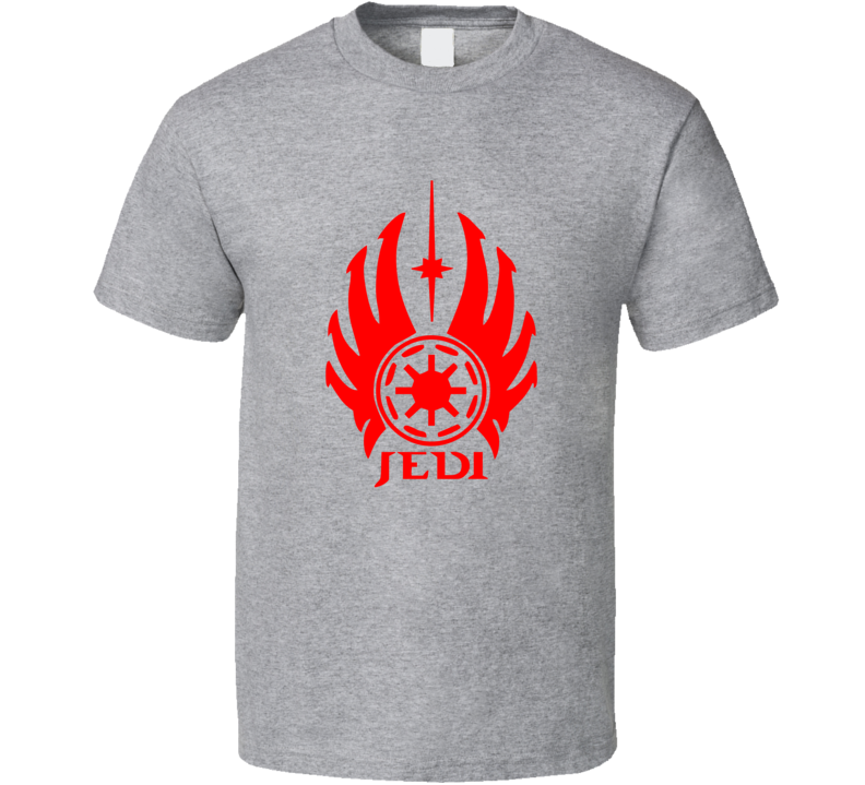 Mens T-shirt Star Wars Jedi Clothing Gray