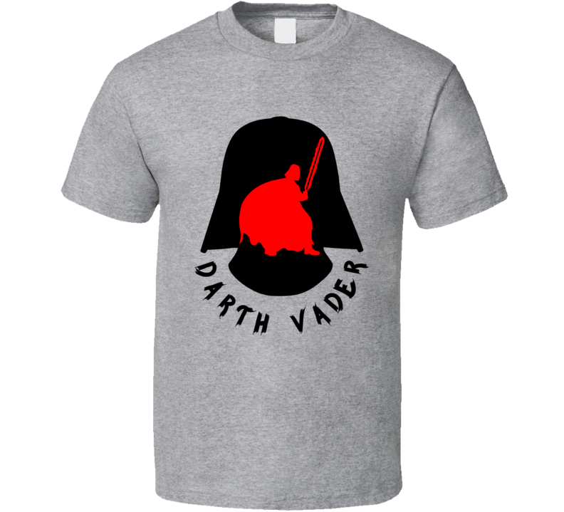 Mens T-shirt Darth Vader Star Wars Clothing Gray