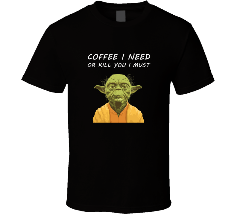 Short Sleeve T-shirt Star Wars Master Yoda Jedi Coffee Mens Womens Clothing Multiple Styles And Colors T Shirt