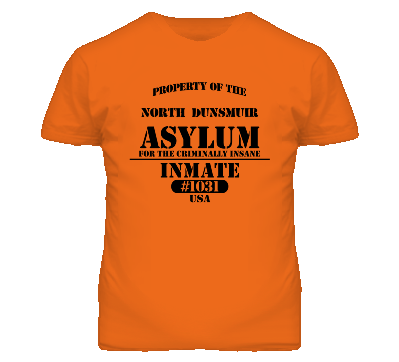 North Dunsmuir Siskiyou California Insane Asylum Halloween T Shirt