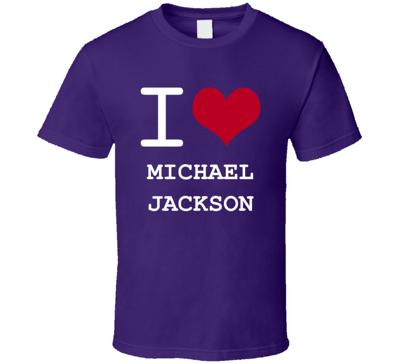 Michael Jackson California I Love Heart Basketball Hockey Baseball Football T Shirt