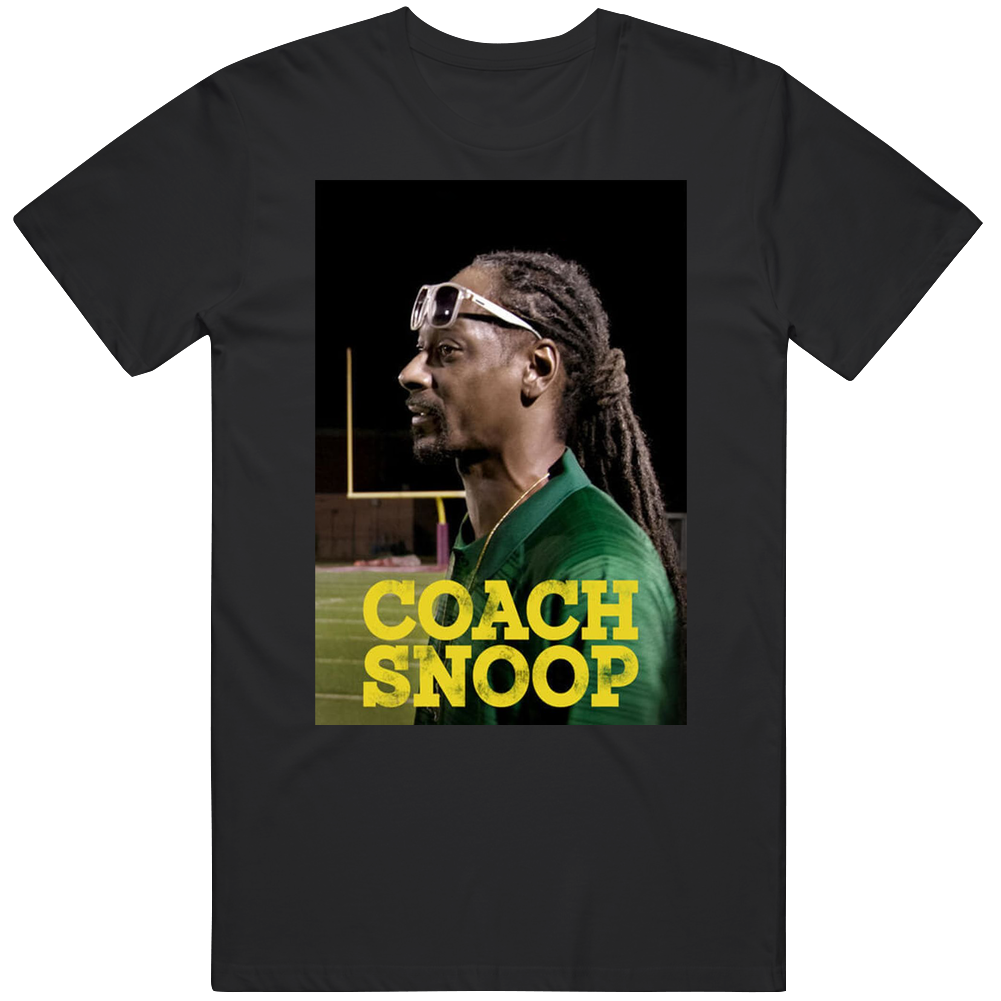 Coach Snoop Netflix Original Fan Men’s 100% Cotton Black T Shirt Coach Snoop Netflix Original Fan Men’s 100% Cotton Black T Shirt