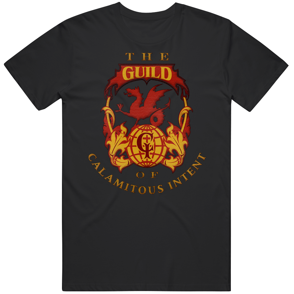 Venture Bros The Guild Of Calamitous Intent Logo Men’s 100% Cotton Black T Shirt Venture Bros The Guild Of Calamitous Intent Logo Men’s 100% Cotton Black T Shirt