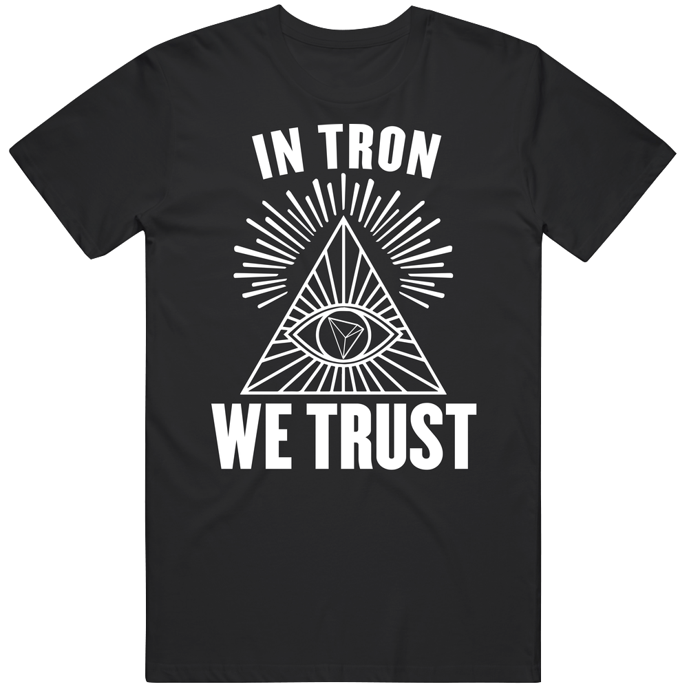 In Tron Trx We Trust Cryptocurrency Investor Men’s 100% Cotton Black T Shirt In Tron Trx We Trust Cryptocurrency Investor Men’s 100% Cotton Black T Shirt
