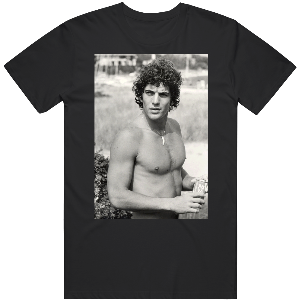 Young John F Kennedy Jr Men’s 100% Cotton Black T Shirt Young John F Kennedy Jr Men’s 100% Cotton Black T Shirt