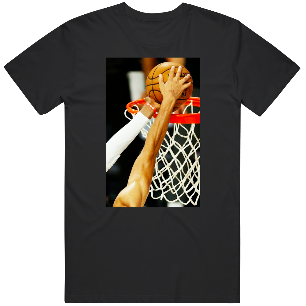 Bam Adebayo Iconic Block On Jayson Tatum Basketball Men’s 100% Cotton Black T Shirt Bam Adebayo Iconic Block On Jayson Tatum Basketball Men’s 100% Cotton Black T Shirt