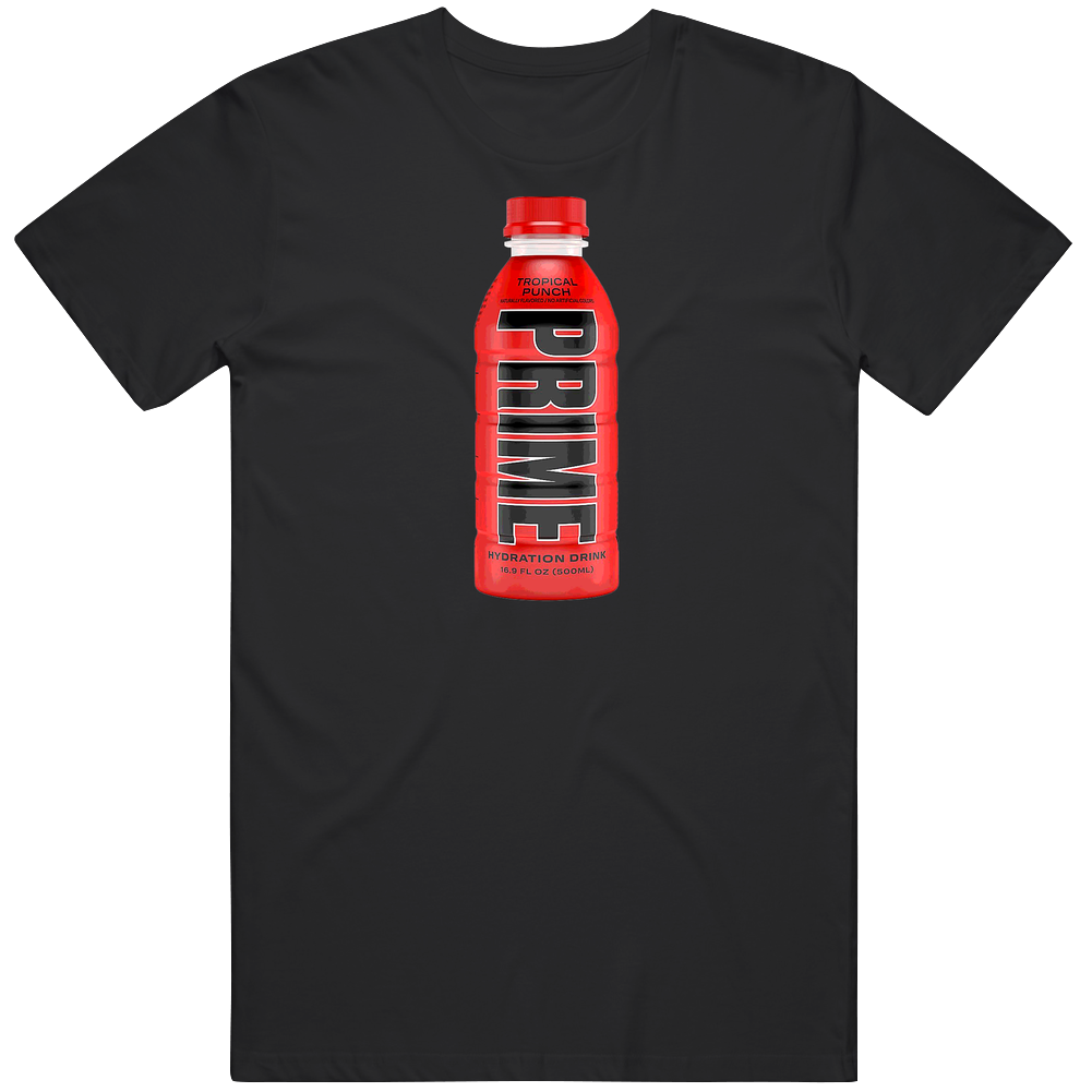 Prime Tropical Punch Men’s 100% Cotton Black T Shirt Prime Tropical Punch Men’s 100% Cotton Black T Shirt