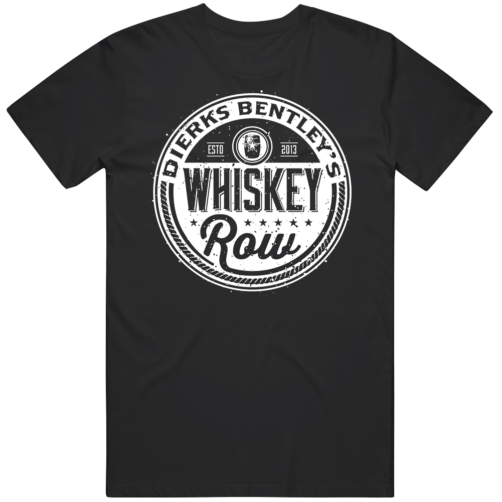 Dierks Bentley's Whiskey Row Nashville Tennessee Top Restaurants Food Fan Lover Foodie Men’s 100% Cotton Black T Shirt Dierks Bentley's Whiskey Row Nashville Tennessee Top Restaurants Food Fan Lover Foodie Men’s 100% Cotton Black T Shirt