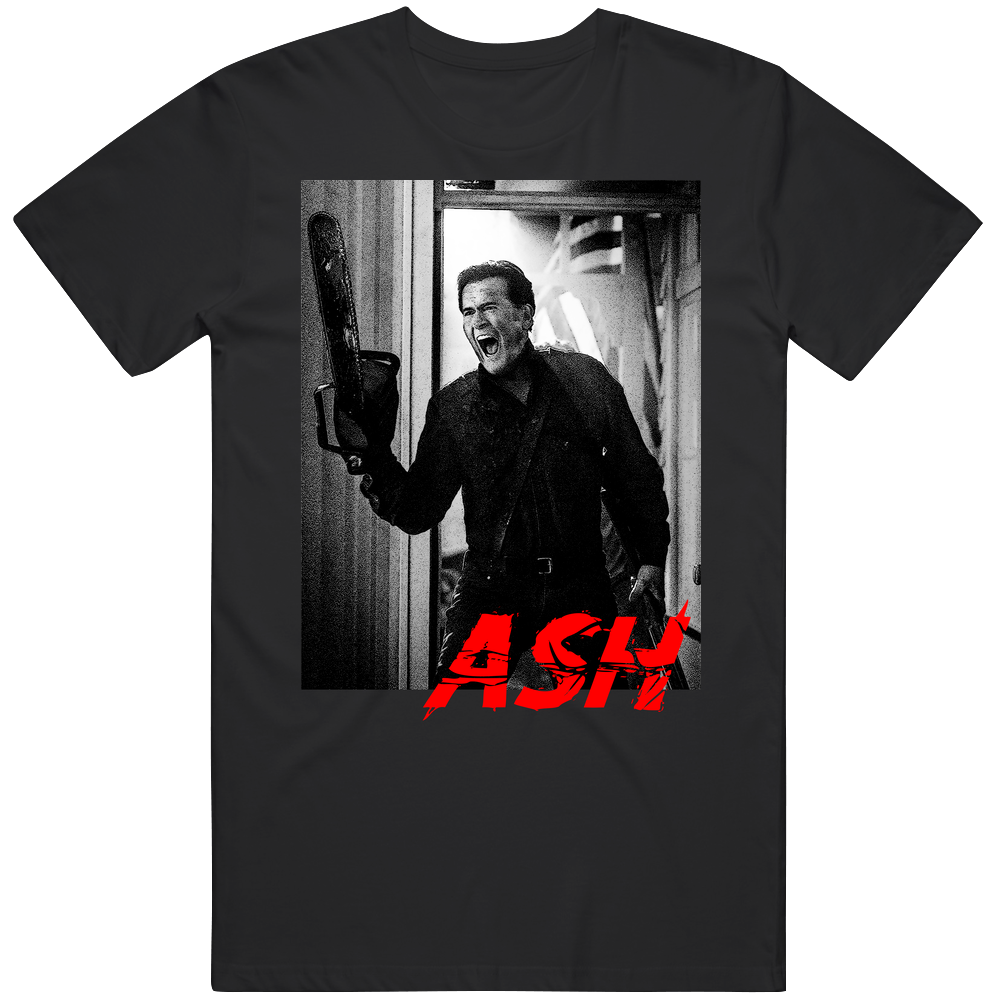 Ash Vs Evil Dead Horror Tv Show Character Name Men’s 100% Cotton Black T Shirt Ash Vs Evil Dead Horror Tv Show Character Name Men’s 100% Cotton Black T Shirt