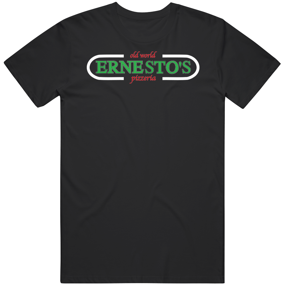 Ernesto's Restaurant Foodie Tour Brand Logo Fan Men’s 100% Cotton Black T Shirt Ernesto's Restaurant Foodie Tour Brand Logo Fan Men’s 100% Cotton Black T Shirt