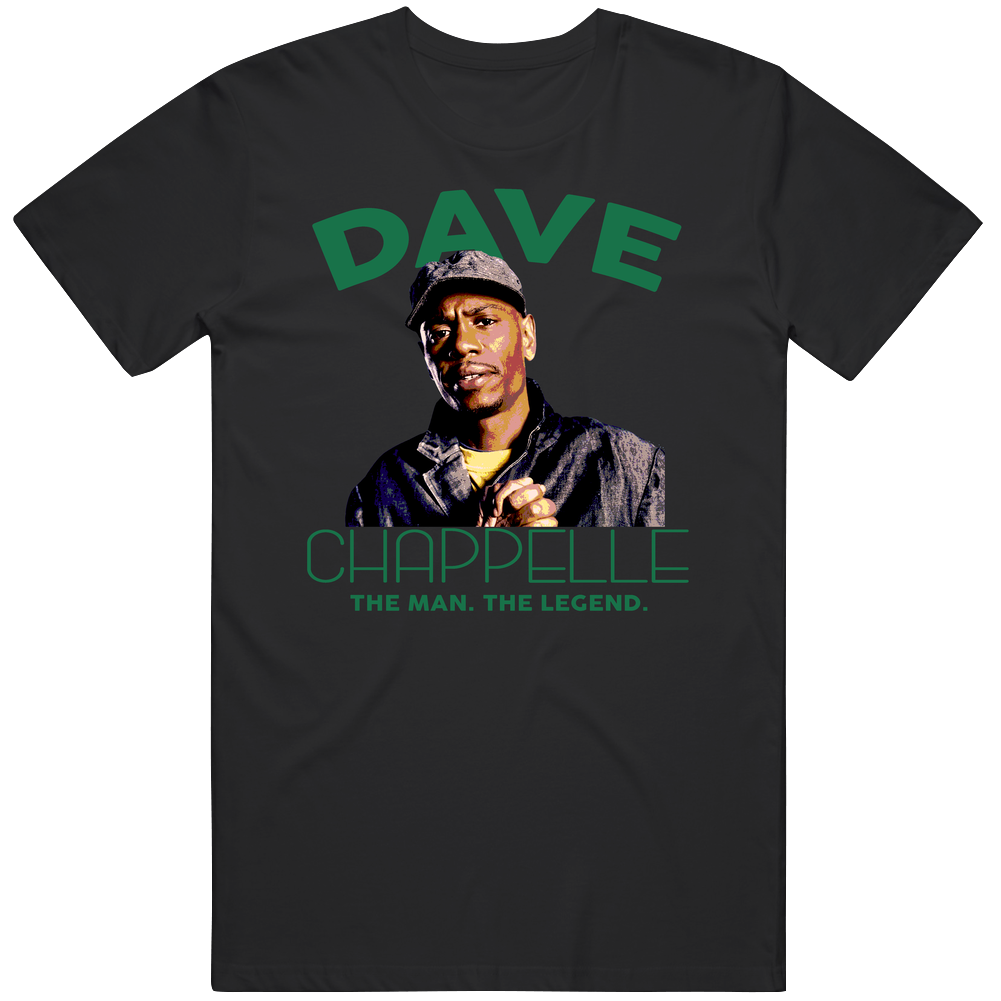 Dave Chappelle The Man The Legend Fan Men’s 100% Cotton Black T Shirt Dave Chappelle The Man The Legend Fan Men’s 100% Cotton Black T Shirt