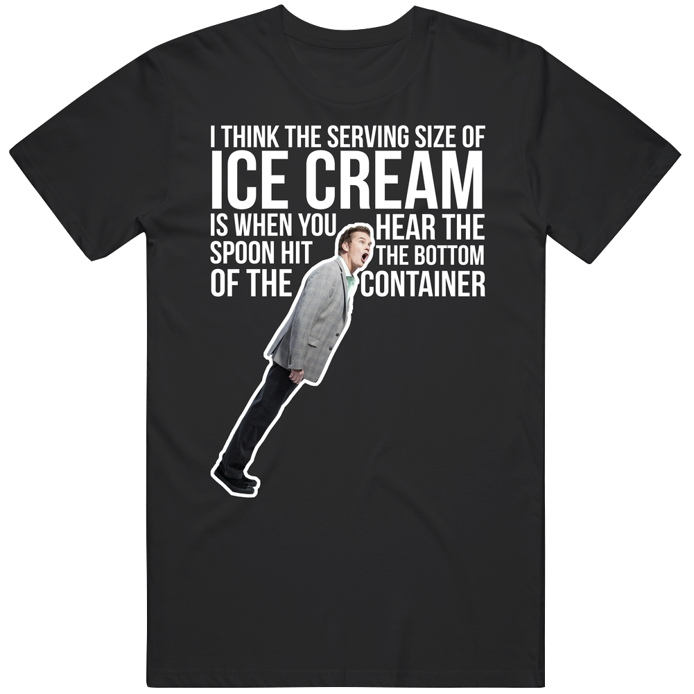 Brian Regan I Think The Serving Size Of Ice Cream Is When You Hear The Spoon Quote Comedian Fan Men’s 100% Cotton Black T Shirt Brian Regan I Think The Serving Size Of Ice Cream Is When You Hear The Spoon Quote Comedian Fan Men’s 100% Cotton Black T Shirt