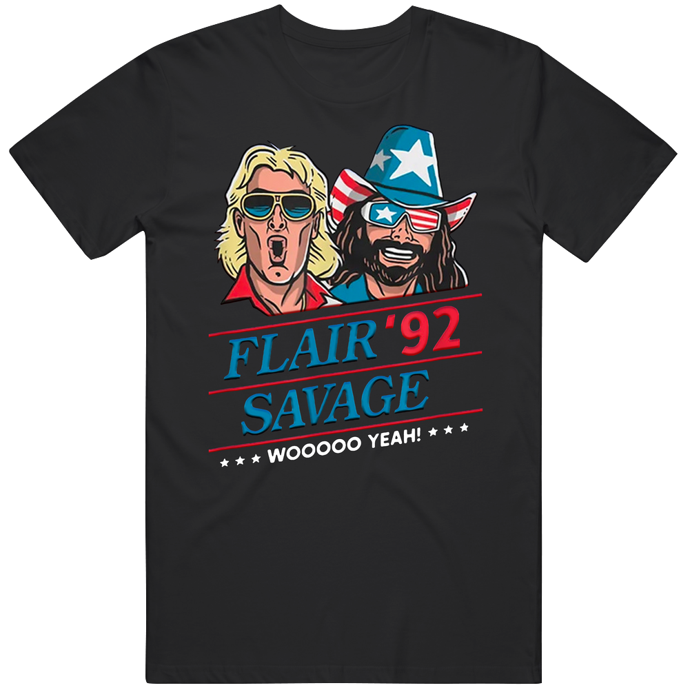 Flair Savage 1992 Woo Yeah Cool Men’s 100% Cotton Black T Shirt Flair Savage 1992 Woo Yeah Cool Men’s 100% Cotton Black T Shirt