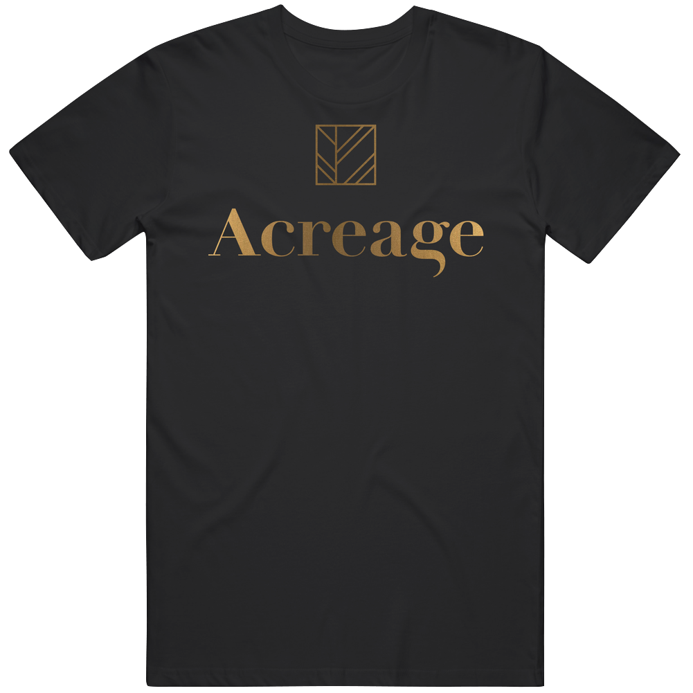 Acreage Farms Cannabis Weed Company Logo Men’s 100% Cotton Black T Shirt Acreage Farms Cannabis Weed Company Logo Men’s 100% Cotton Black T Shirt