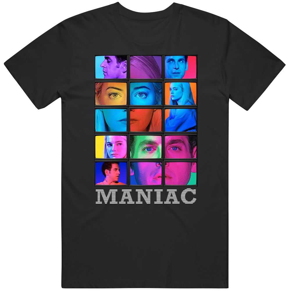 Maniac Netflix Original Series Fan Men’s 100% Cotton Black T Shirt Maniac Netflix Original Series Fan Men’s 100% Cotton Black T Shirt