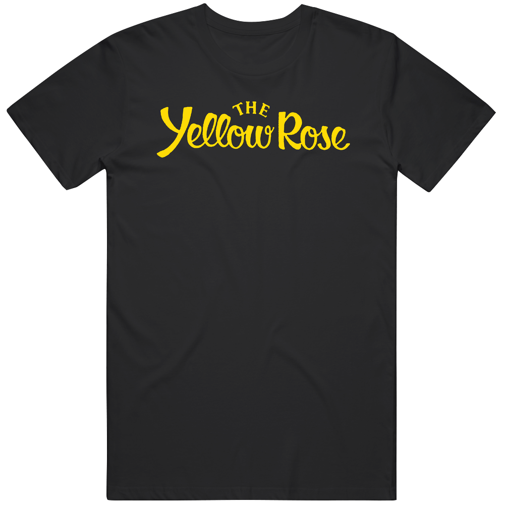 The Yellow Rose Retro 80s Tv Show Logo Fan Men’s 100% Cotton Black T Shirt The Yellow Rose Retro 80s Tv Show Logo Fan Men’s 100% Cotton Black T Shirt