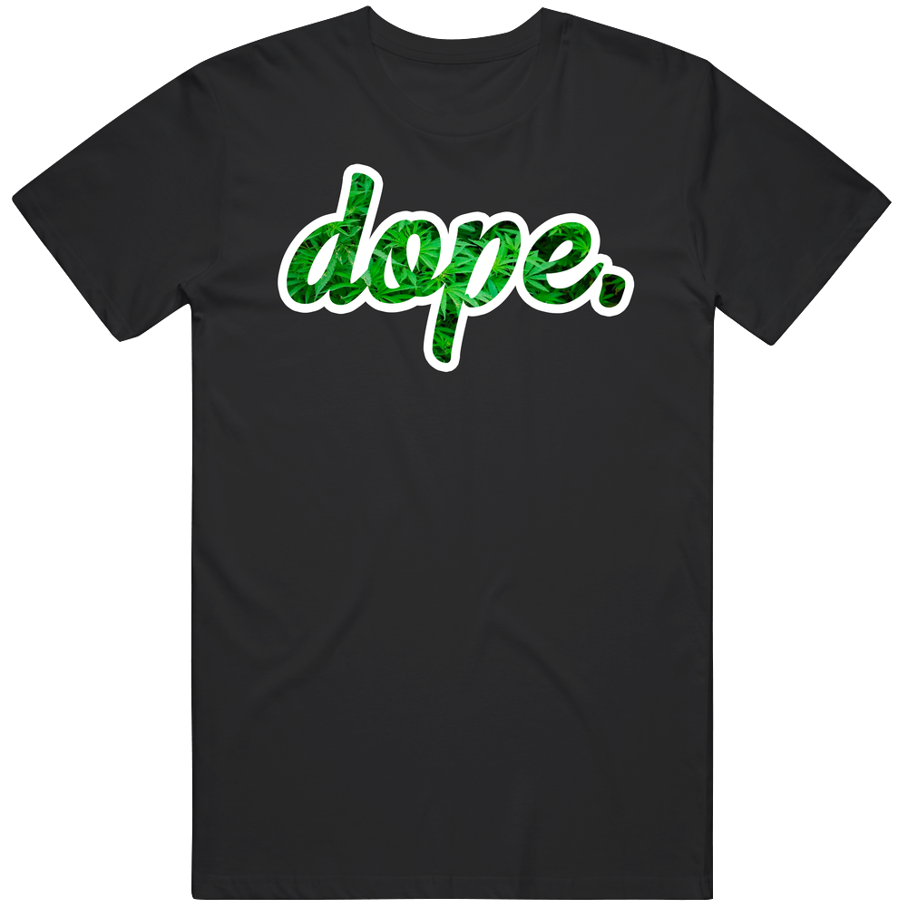 Weed Leaf Pattern Dope Men’s 100% Cotton Black T Shirt Weed Leaf Pattern Dope Men’s 100% Cotton Black T Shirt