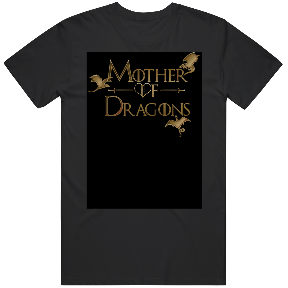 Game Of Thrones Mother Of Dragons Gold Men’s 100% Cotton Black T Shirt Game Of Thrones Mother Of Dragons Gold Men’s 100% Cotton Black T Shirt
