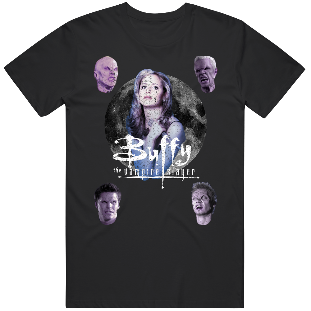 Vintage Buffy The Vampire Slayer Tv Show Fan Men’s 100% Cotton Black T Shirt Vintage Buffy The Vampire Slayer Tv Show Fan Men’s 100% Cotton Black T Shirt