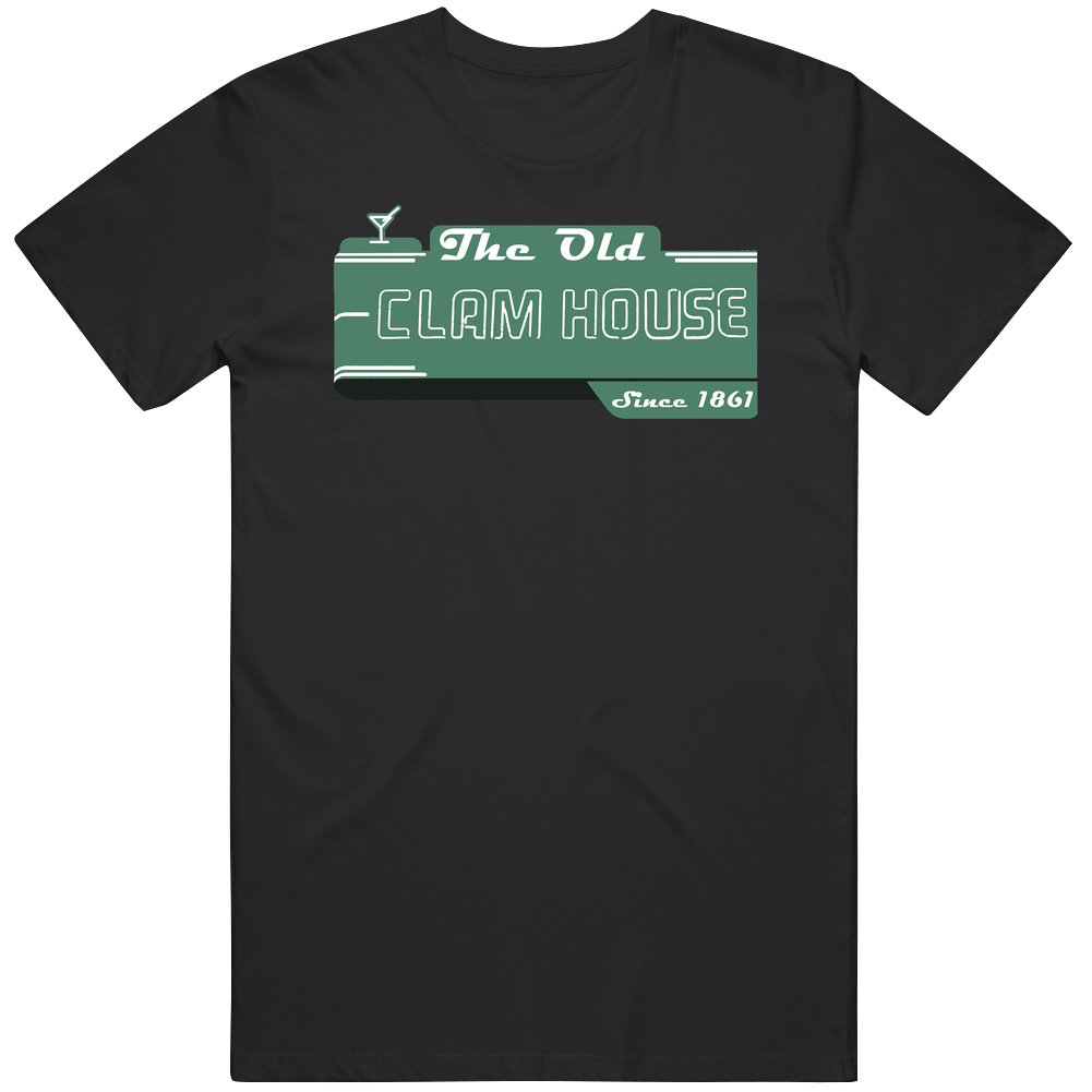 The Old Clam House California's Most Famous Restaurant Men’s 100% Cotton Black T Shirt The Old Clam House California's Most Famous Restaurant Men’s 100% Cotton Black T Shirt