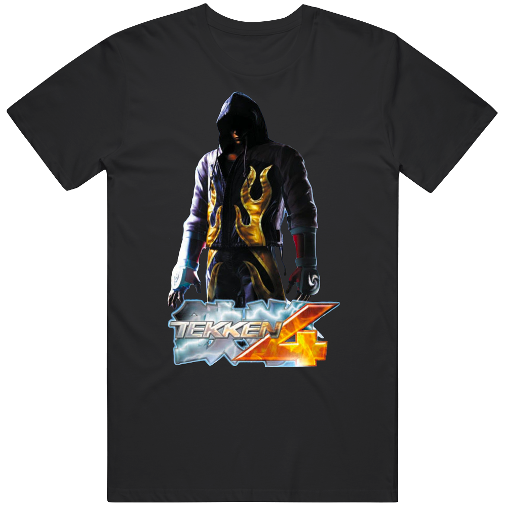 Namco Tekken 4 Vintage Videogame Men’s 100% Cotton Black T Shirt Namco Tekken 4 Vintage Videogame Men’s 100% Cotton Black T Shirt
