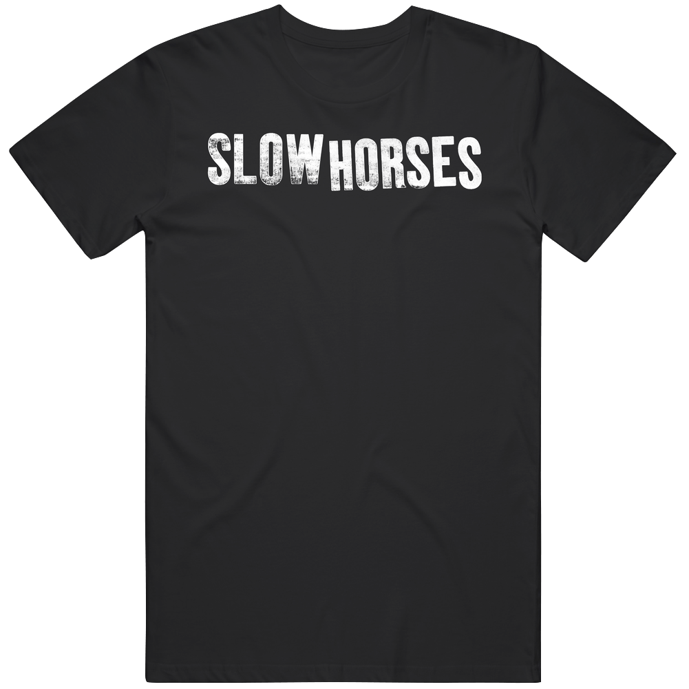 Slow Horses Tv Show Logo Men’s 100% Cotton Black T Shirt Slow Horses Tv Show Logo Men’s 100% Cotton Black T Shirt