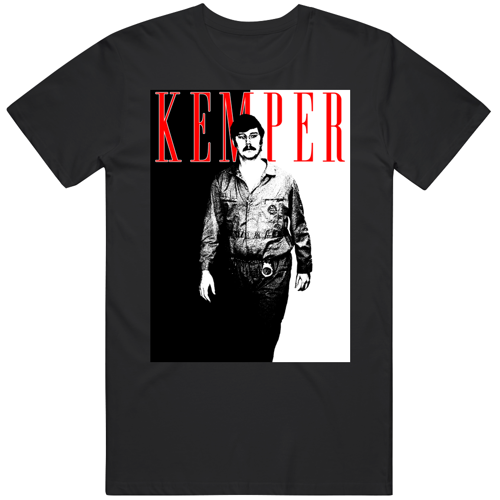 Ed Kemper Scarface Parody Mindhunter Men’s 100% Cotton Black T Shirt Ed Kemper Scarface Parody Mindhunter Men’s 100% Cotton Black T Shirt