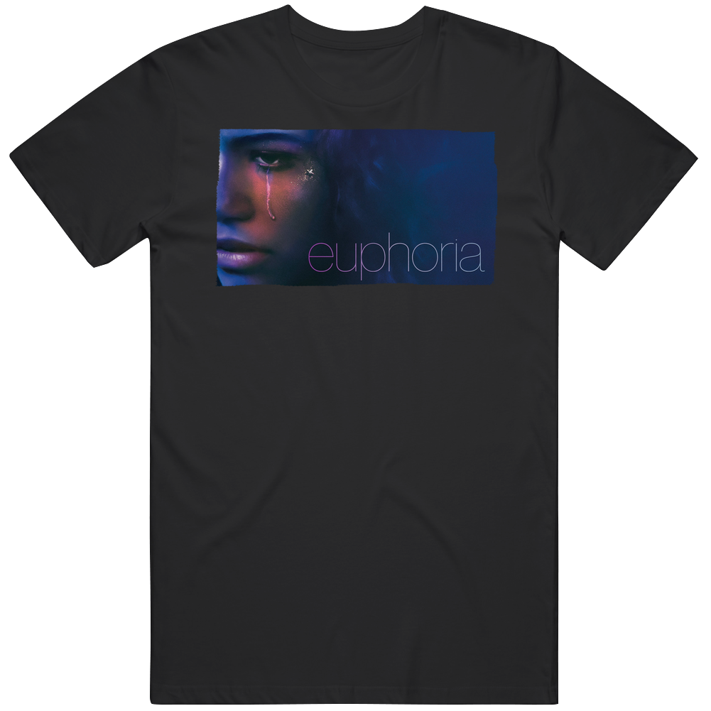 Euphoria Hbo Zendaya Tv Show Men’s 100% Cotton Black T Shirt Euphoria Hbo Zendaya Tv Show Men’s 100% Cotton Black T Shirt