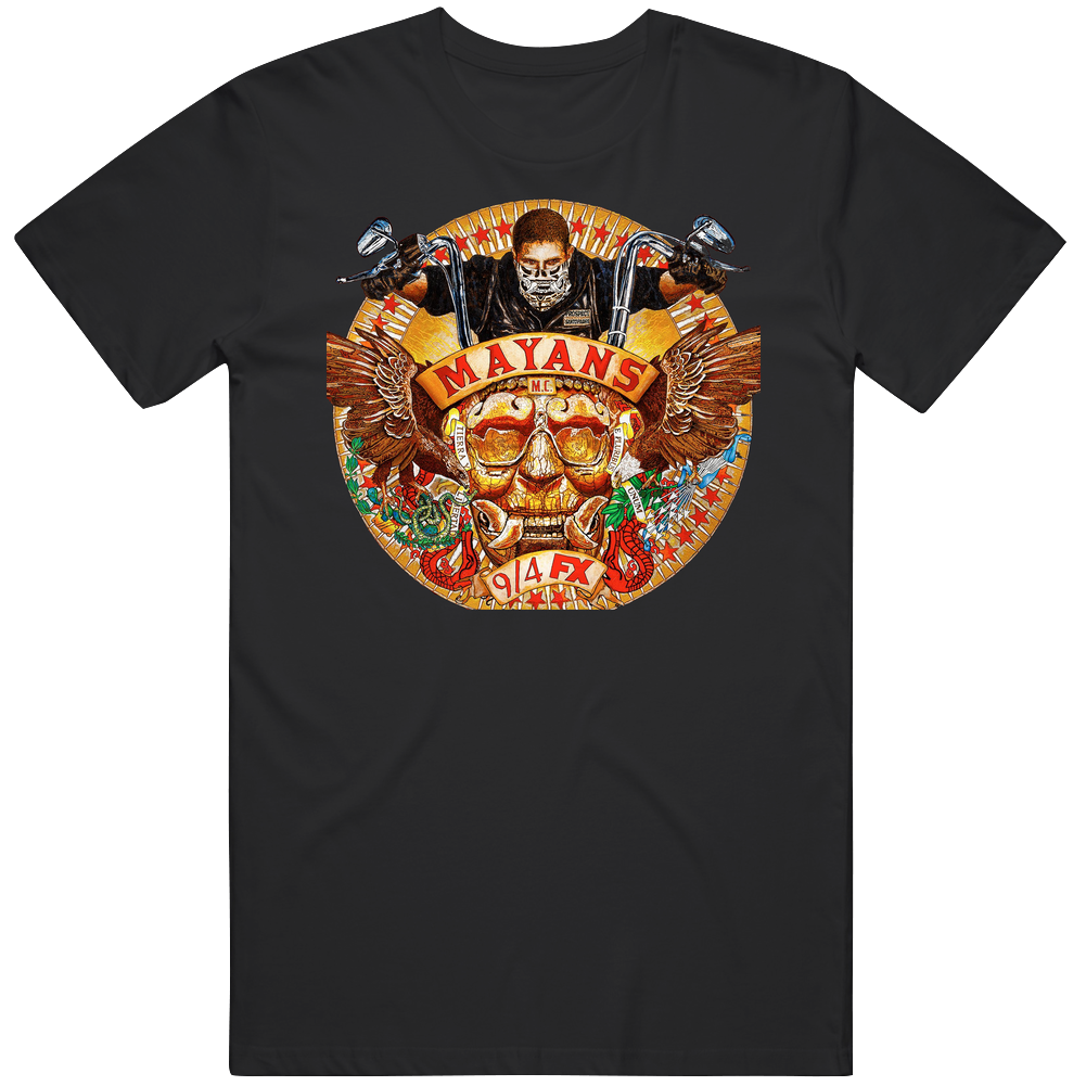 Mayans Promo Sons Of Anarchy Spinoff Jacket Men’s 100% Cotton Black T Shirt Mayans Promo Sons Of Anarchy Spinoff Jacket Men’s 100% Cotton Black T Shirt