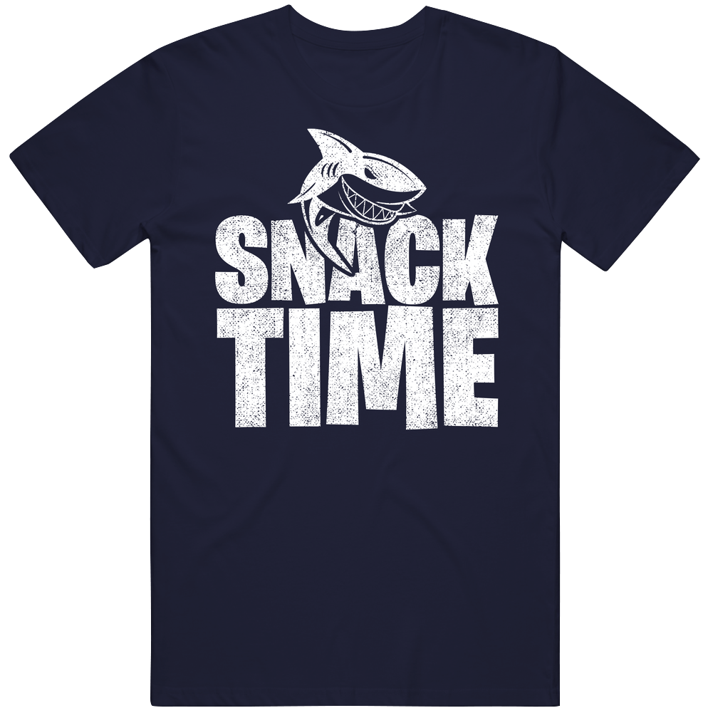 Snack Time Shark Week Tv Fan Men’s 100% Cotton Navy Blue T Shirt Snack Time Shark Week Tv Fan Men’s 100% Cotton Navy Blue T Shirt