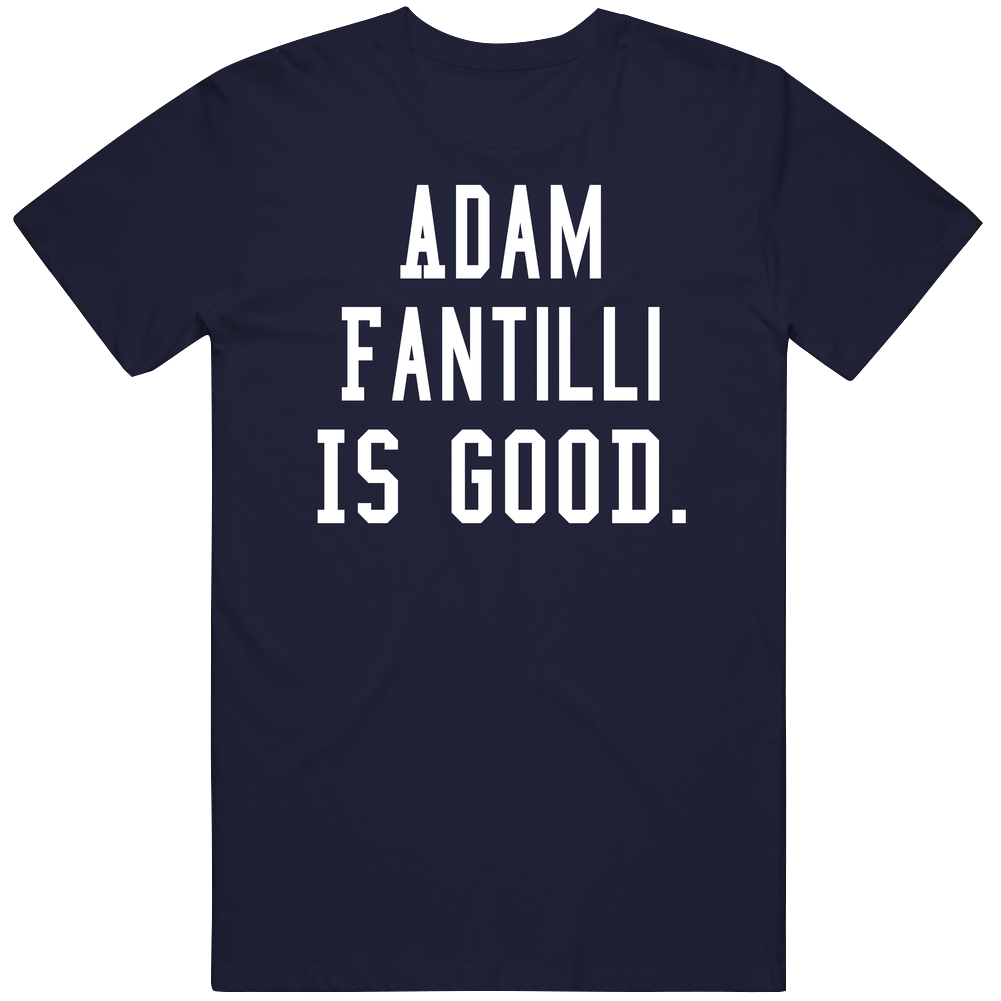 Adam Fantilli Is Good Men’s 100% Cotton Navy Blue T Shirt