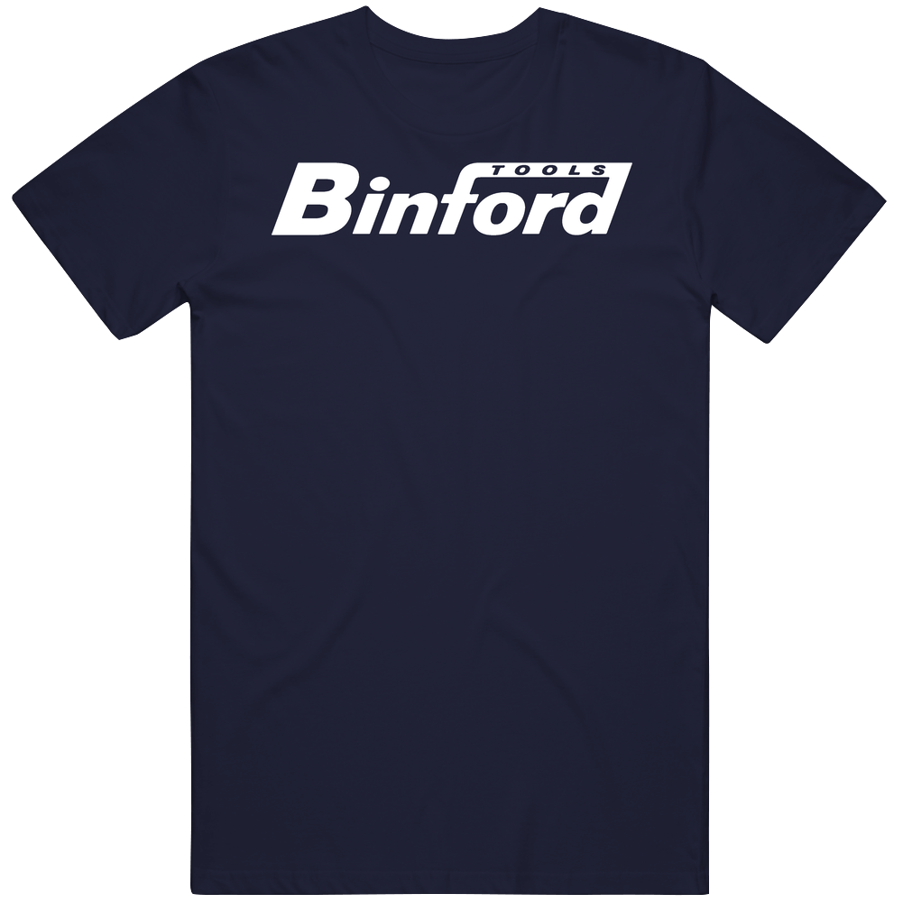 Home Improvement Binford Tools Men’s 100% Cotton Navy Blue T Shirt