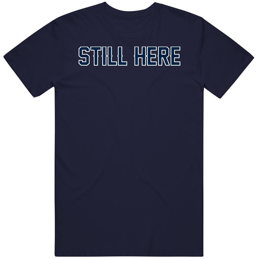 New England Still Here Men’s 100% Cotton Navy Blue T Shirt