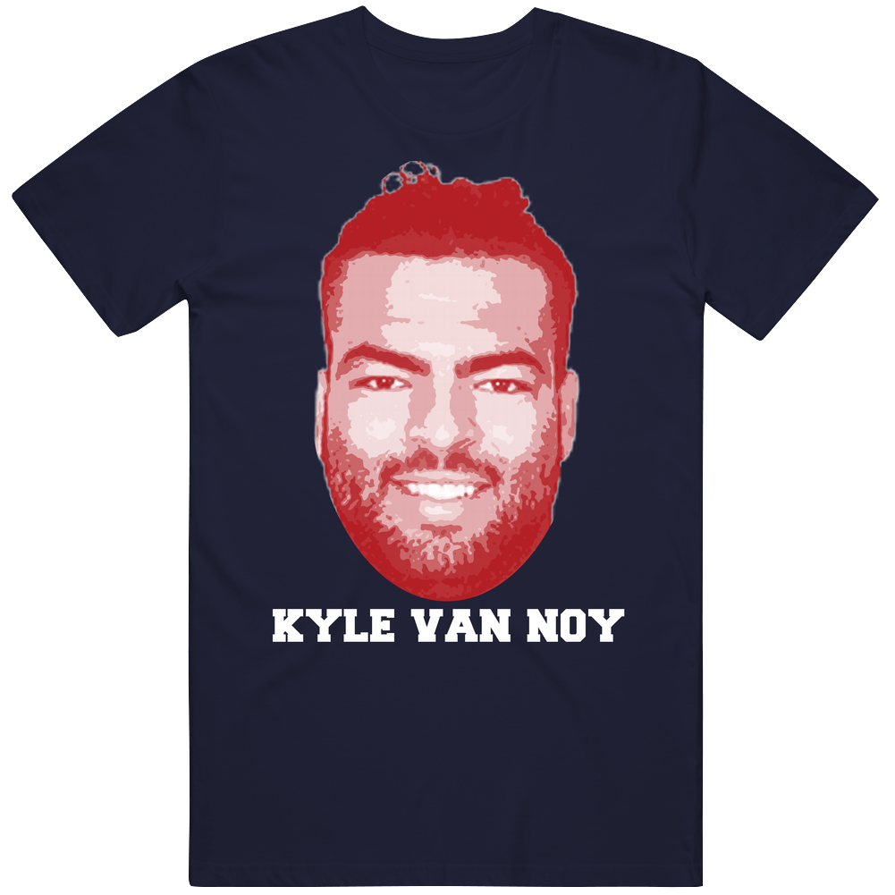 Kyle Van Noy Face Big Head New England Football Player Fan Men’s 100% Cotton Navy Blue T Shirt Kyle Van Noy Face Big Head New England Football Player Fan Men’s 100% Cotton Navy Blue T Shirt