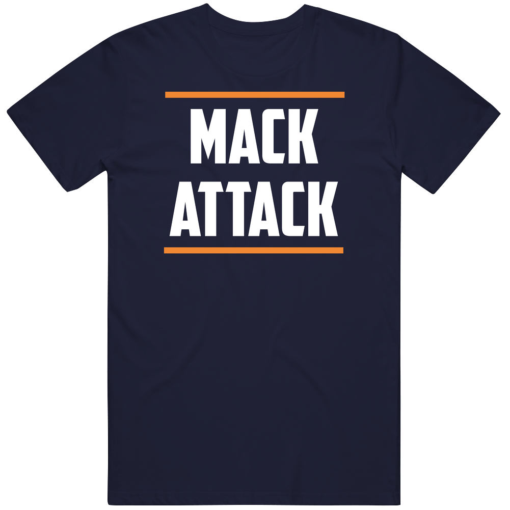 Mack Attack Football Fan Men’s 100% Cotton Navy Blue T Shirt Mack Attack Football Fan Men’s 100% Cotton Navy Blue T Shirt