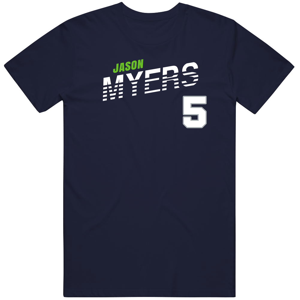 Jason Myers 5 Favorite Player Fan Men’s 100% Cotton Navy Blue T Shirt Jason Myers 5 Favorite Player Fan Men’s 100% Cotton Navy Blue T Shirt