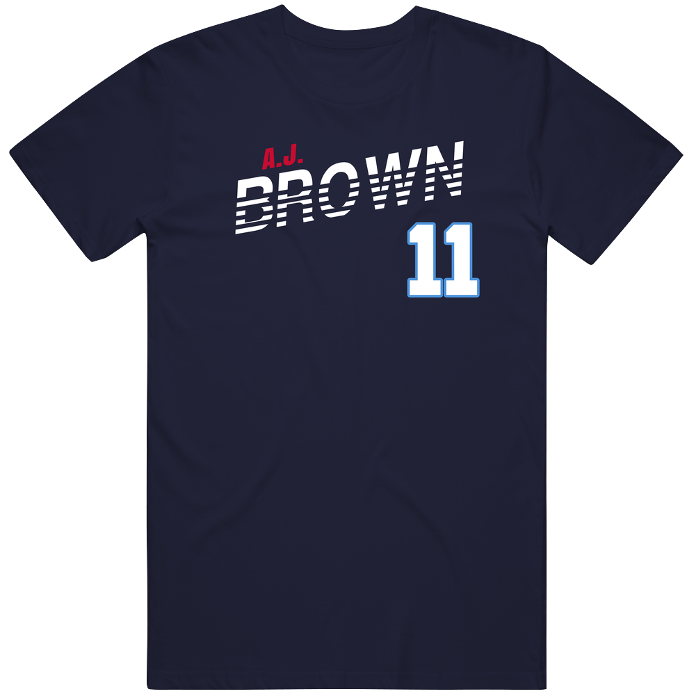 A J Brown 11 Favorite Player Tennessee Football Fan Men’s 100% Cotton Navy Blue T Shirt A J Brown 11 Favorite Player Tennessee Football Fan Men’s 100% Cotton Navy Blue T Shirt