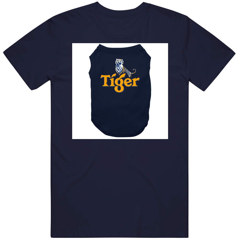 Tiger Beer Singapore Southeast Asia Fan Men’s 100% Cotton Navy Blue T Shirt Tiger Beer Singapore Southeast Asia Fan Men’s 100% Cotton Navy Blue T Shirt