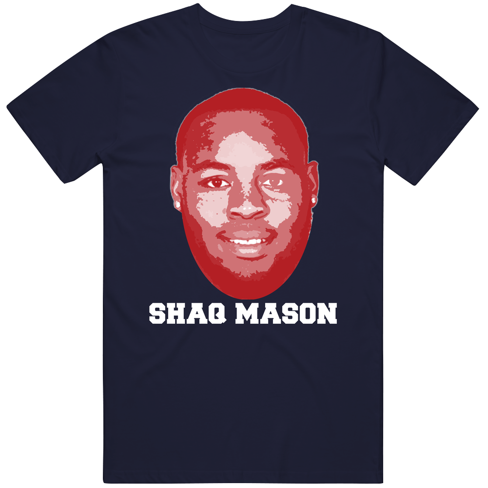 Shaq Mason Face Big Head New England Football Player Fan Men’s 100% Cotton Navy Blue T Shirt Shaq Mason Face Big Head New England Football Player Fan Men’s 100% Cotton Navy Blue T Shirt