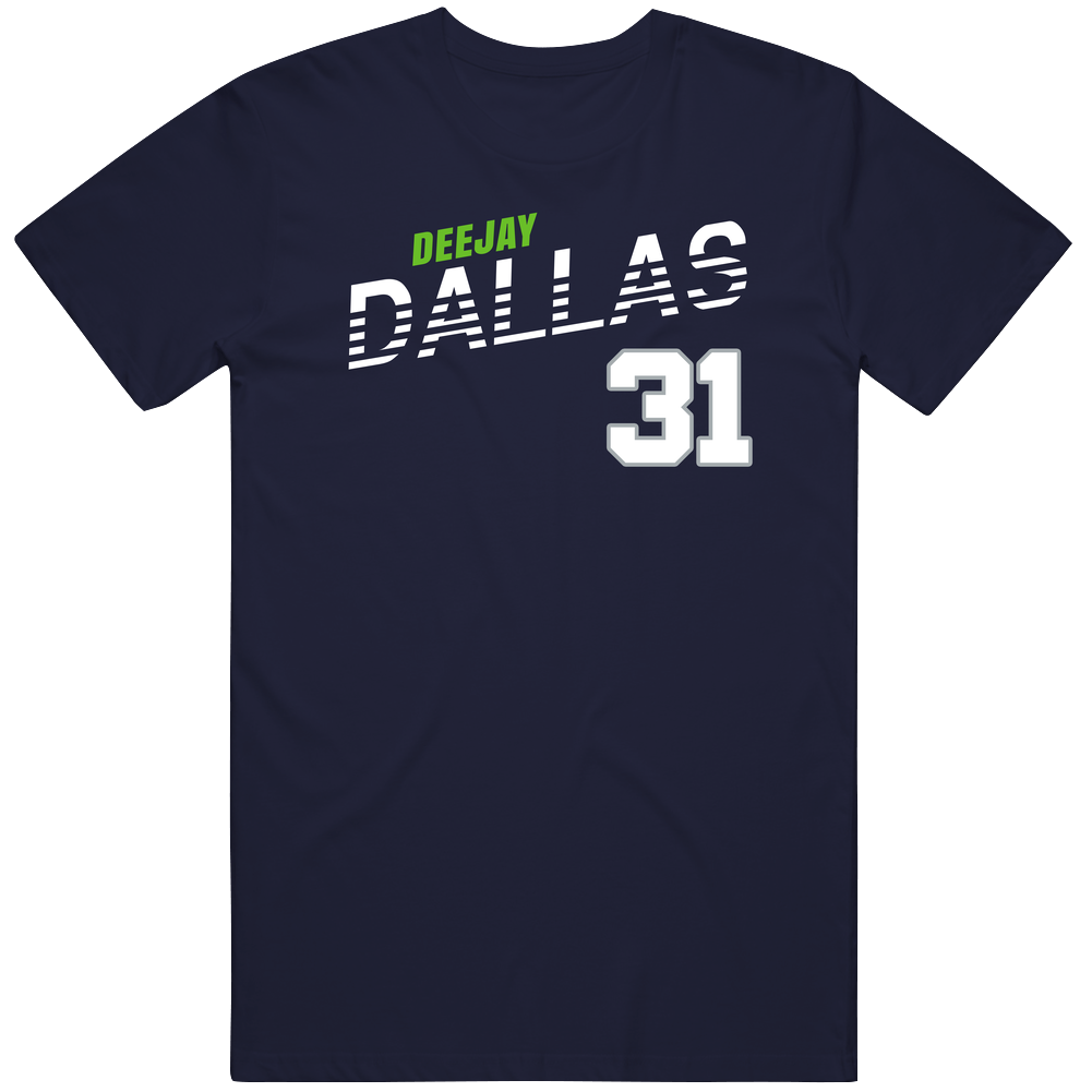 Deejay Dallas 31 Favorite Player Seattle Football Fan Men’s 100% Cotton Navy Blue T Shirt Deejay Dallas 31 Favorite Player Seattle Football Fan Men’s 100% Cotton Navy Blue T Shirt