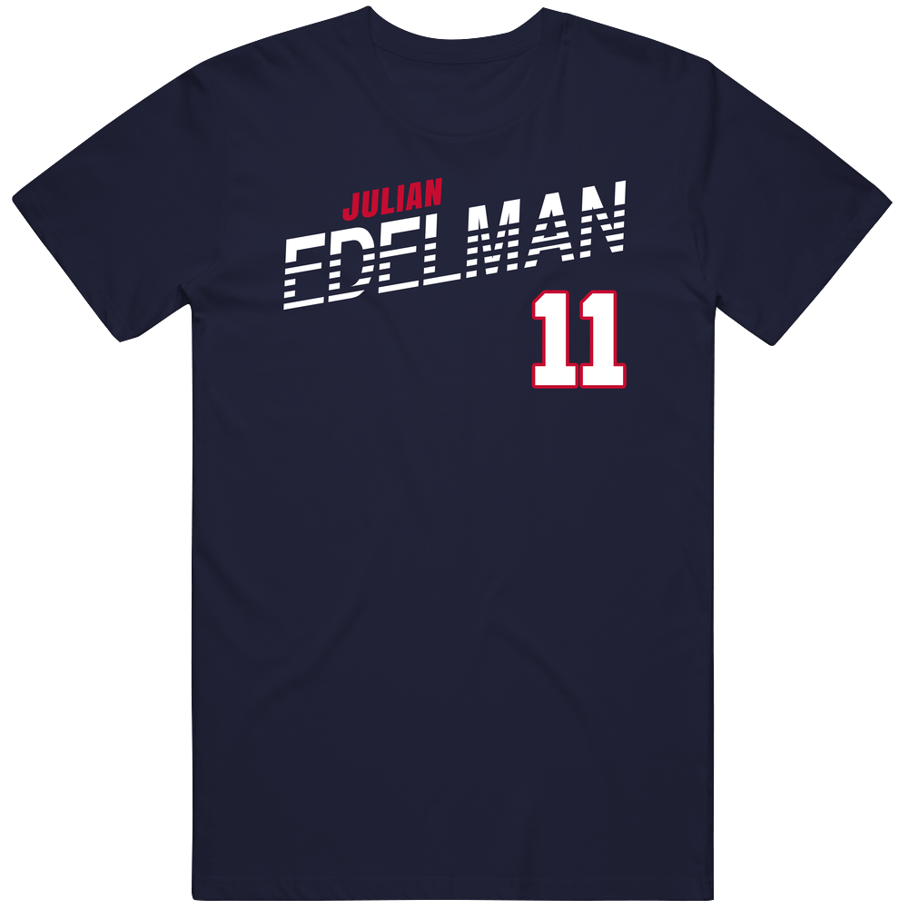 Julian Edelman 11 Favorite Player New England Football Fan Men’s 100% Cotton Navy Blue T Shirt Julian Edelman 11 Favorite Player New England Football Fan Men’s 100% Cotton Navy Blue T Shirt