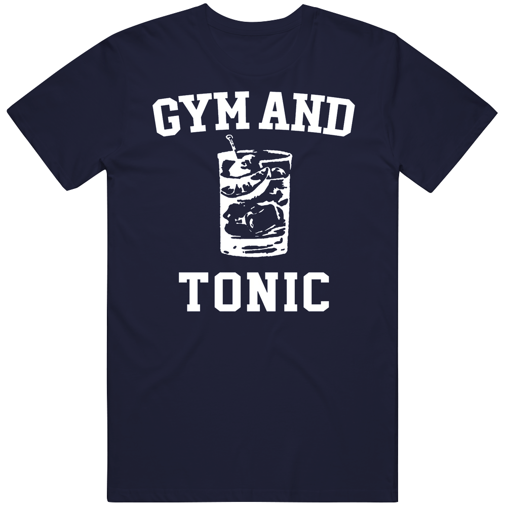 Macs Gym And Tonic Men’s 100% Cotton Navy Blue T Shirt Macs Gym And Tonic Men’s 100% Cotton Navy Blue T Shirt