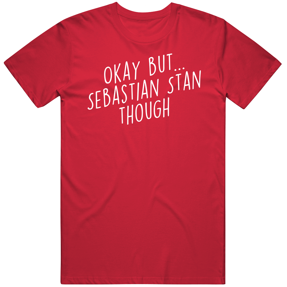 Sebastian Stan Though Avengers Men’s 100% Cotton Red T Shirt Sebastian Stan Though Avengers Men’s 100% Cotton Red T Shirt