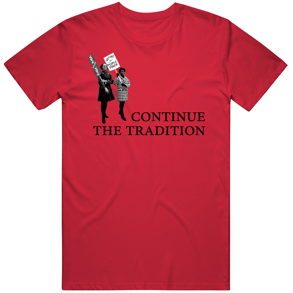 Continue The Tradition League Of Women Voters Men’s 100% Cotton Red T Shirt Continue The Tradition League Of Women Voters Men’s 100% Cotton Red T Shirt