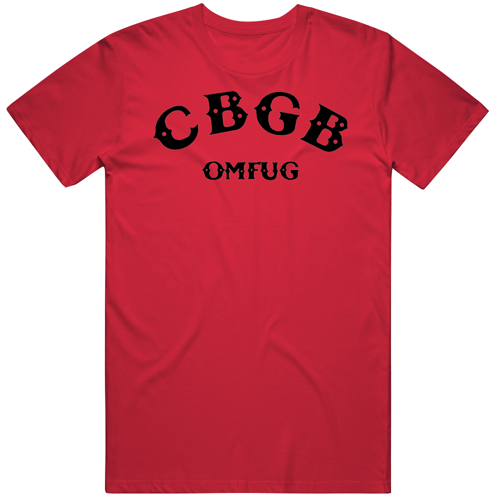 Cbgb Omfug Music Club Men’s 100% Cotton Red T Shirt Cbgb Omfug Music Club Men’s 100% Cotton Red T Shirt