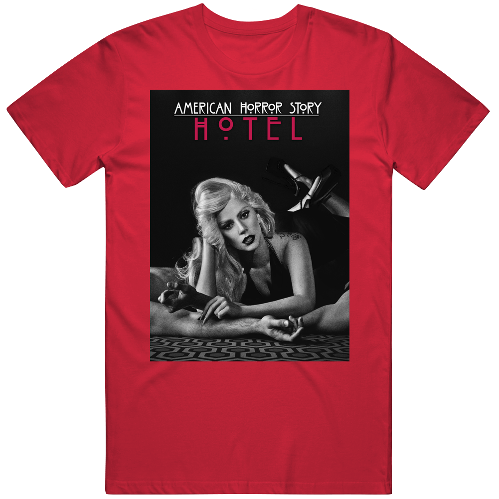 American Horror Story Hotel Tv Show Men’s 100% Cotton Red T Shirt American Horror Story Hotel Tv Show Men’s 100% Cotton Red T Shirt
