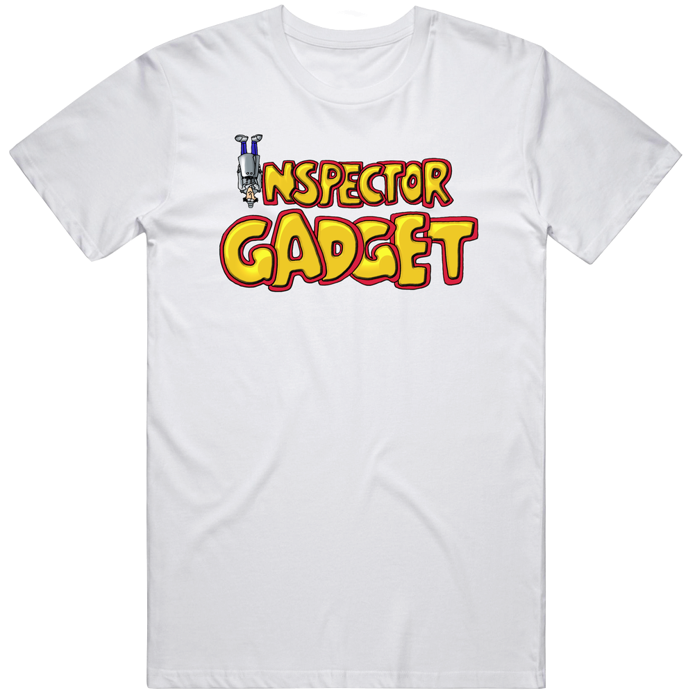 Inspector Gadget Retro 80s Tv Show Logo Fan Men’s 100% Cotton White T Shirt Inspector Gadget Retro 80s Tv Show Logo Fan Men’s 100% Cotton White T Shirt