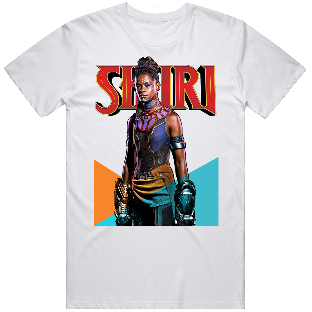 Shuri Black Panther Movie Fan Men’s 100% Cotton White T Shirt Shuri Black Panther Movie Fan Men’s 100% Cotton White T Shirt