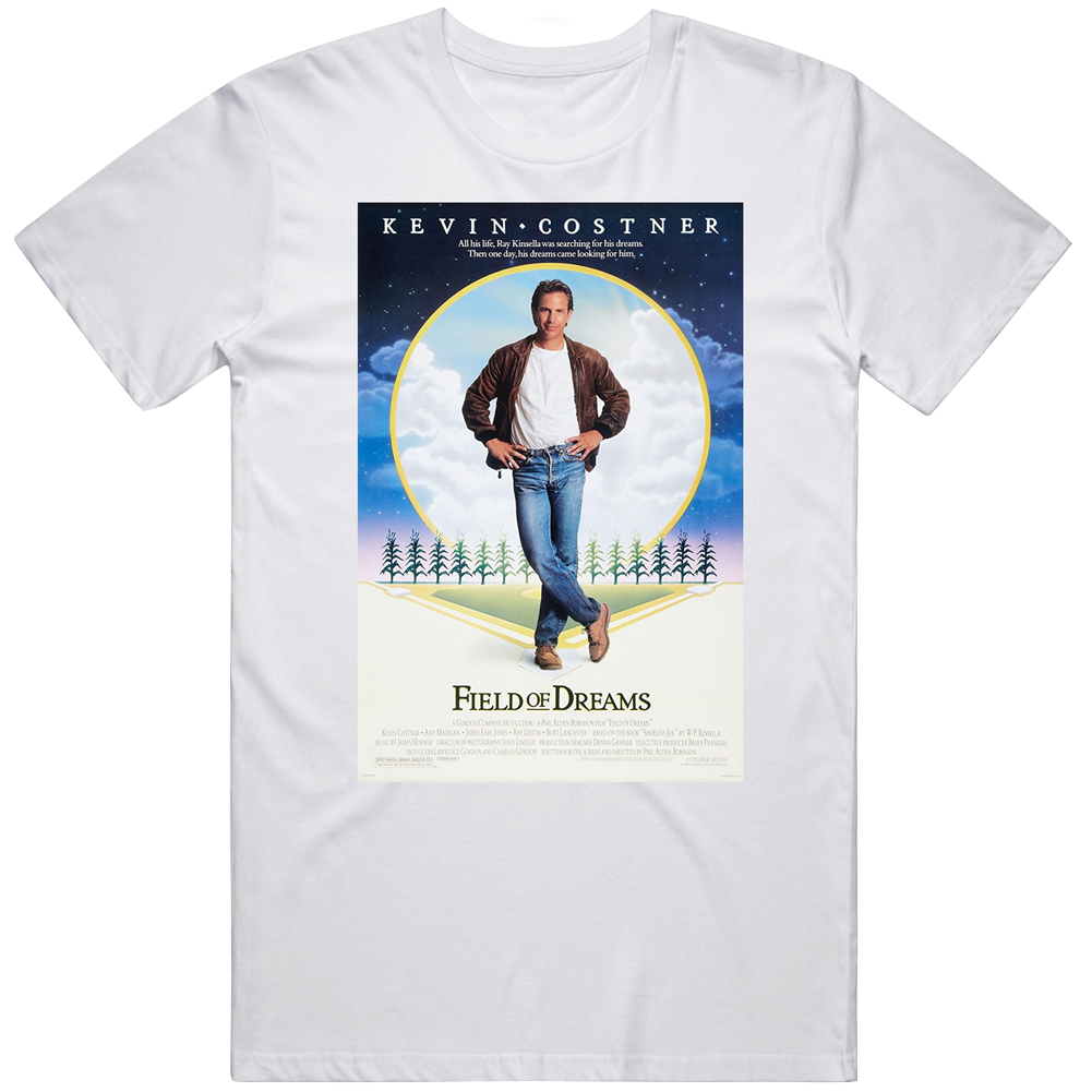 Field Of Dreams Retro Movie Fan Men’s 100% Cotton White T Shirt Field Of Dreams Retro Movie Fan Men’s 100% Cotton White T Shirt