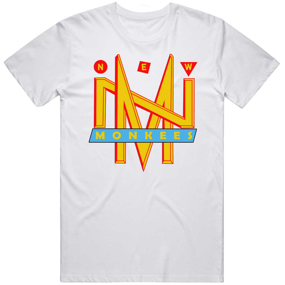 New Monkees Retro 80s Tv Show Logo Fan Men’s 100% Cotton White T Shirt New Monkees Retro 80s Tv Show Logo Fan Men’s 100% Cotton White T Shirt